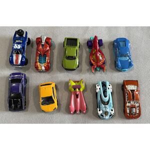 Lot Of 10 Hot Wheels Die Cast Fast Lane Matchbox & More Cars Toy Cars Vehicles